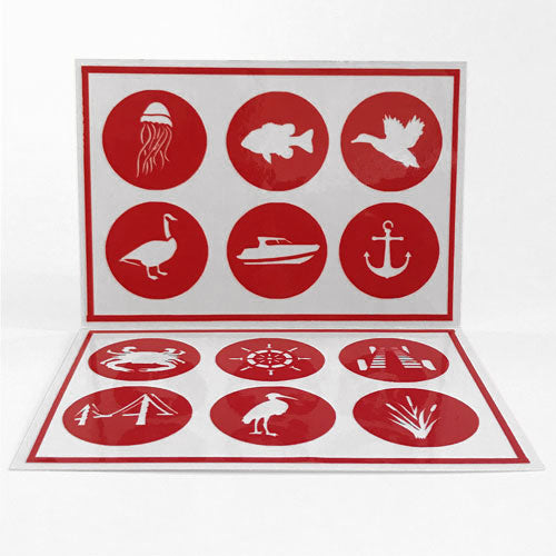 Reusable Bay Drink Labels (Set of 12)
