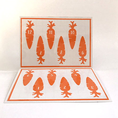Reusable Carrot Drink Labels (Set of 12)
