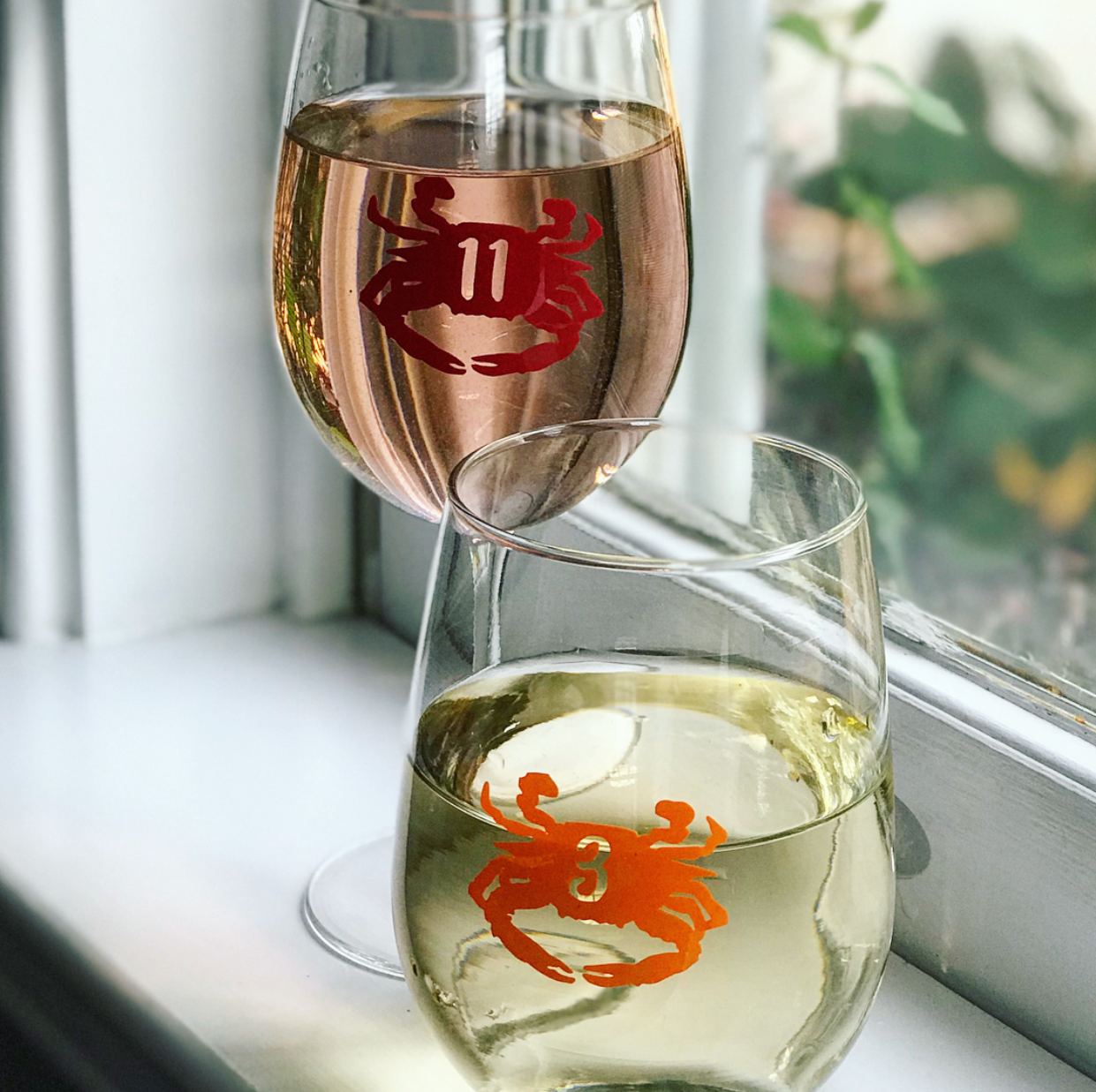 Reusable Crab Drink Labels (Set of 12)