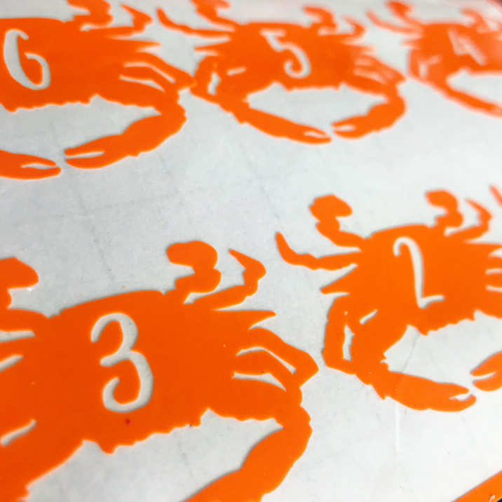 Reusable Crab Drink Labels (Set of 12)