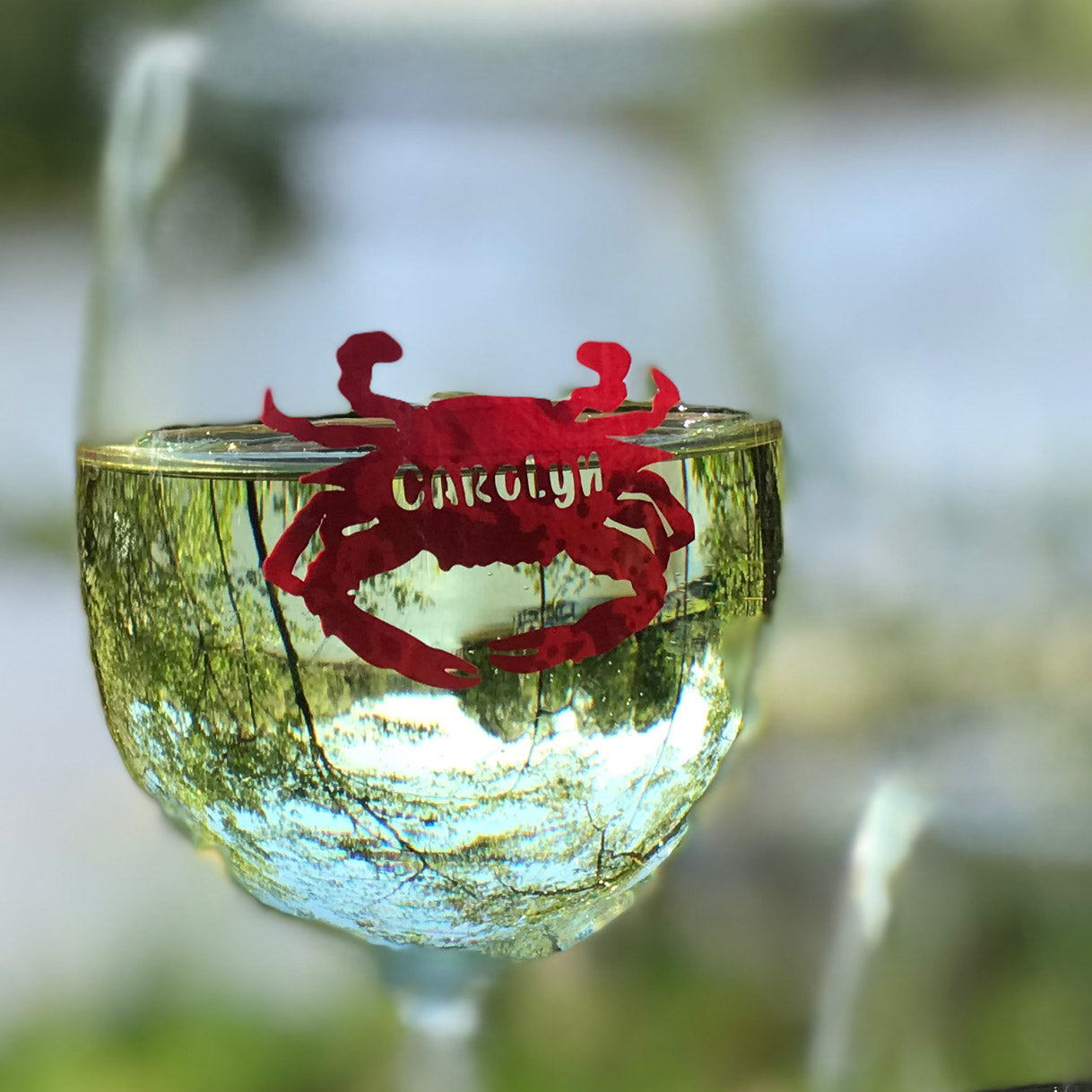 Personalized Maryland Blue Crab Drink Labels (Set of 12)