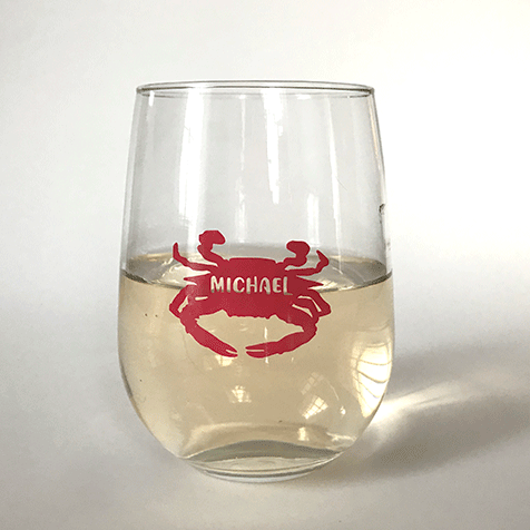 Personalized Maryland Blue Crab Drink Labels (Set of 12)