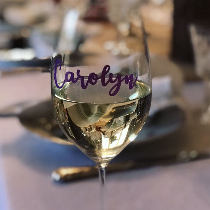 Personalized Cursive Drink Labels (Set of 12)