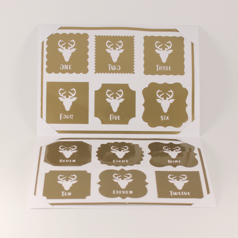 Reusable Deer Drink Labels (Set of 12)