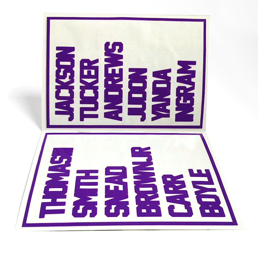 Reusable Baltimore Football Drink Labels (Set of 12)