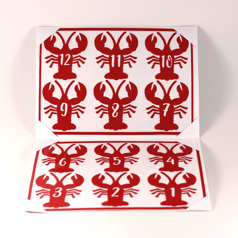 Reusable Lobster Drink Labels (Set of 12)
