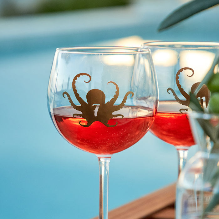 Reusable Octopus Drink Labels (Set of 12)