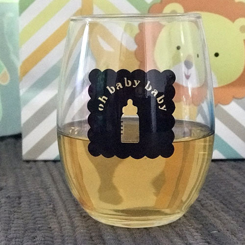 Reusable Oh Baby Baby Drink Labels (Set of 12)