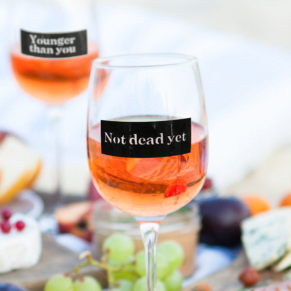 Reusable Party Time Labels (Set of 12)