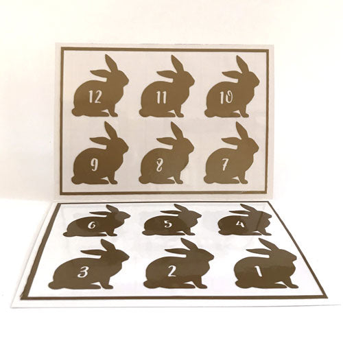 Reusable Bunny Drink Labels (Set of 12)