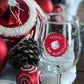 Personalized Fancy Holiday Drink Labels (Set of 12)