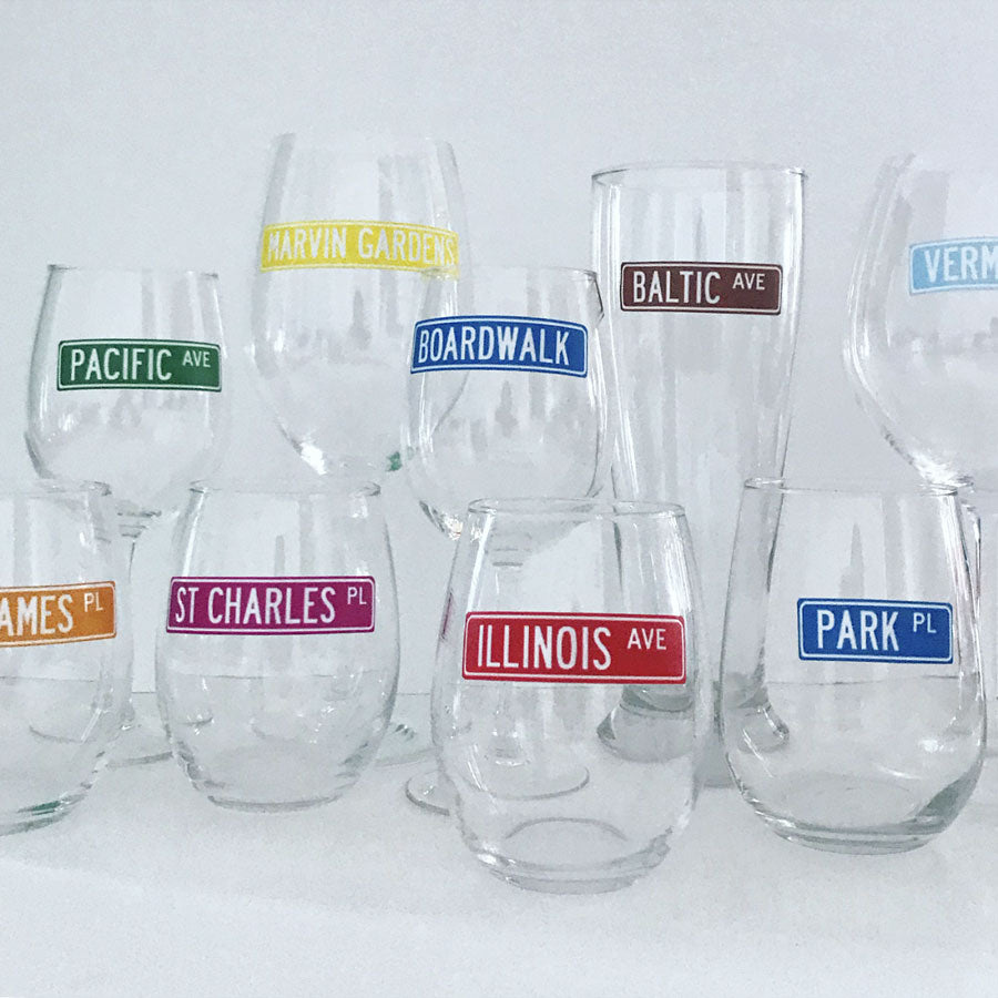 Reusable Game Night Drink Labels (Set of 12)